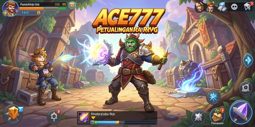Gameplay seru dalam ACE777 yang penuh petualangan RPG.