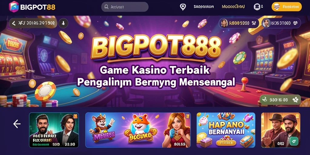 Tampilan gameplay BIGPOT88 dengan grafis menarik dan fitur interaktif.