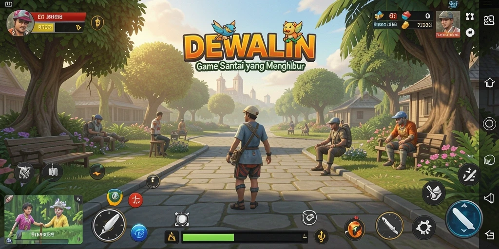 Tampilan gameplay DEWALIN yang menghibur dan penuh warna.