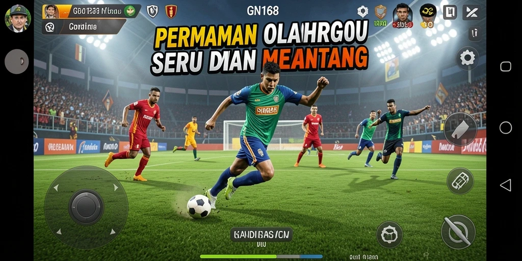 Gameplay seru di GN168 yang menunjukkan aksi pertandingan olahraga.