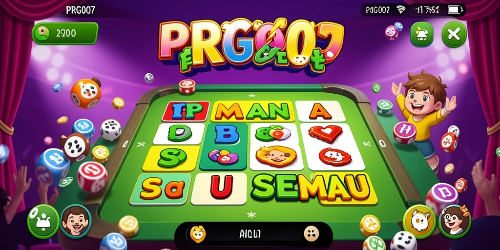 Tampilan menarik gameplay Bingo PRG007 dengan grafik ceria.
