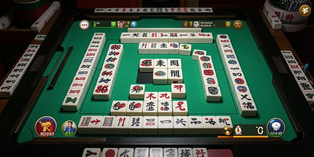 Gameplay seru RDI88 dengan berbagai tantangan Mahjong.