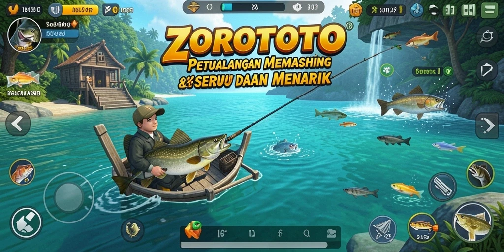 Tangkapan ikan besar dalam gameplay ZOROTOTO yang seru.